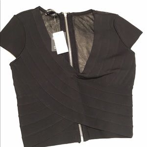 Black Bandage Crop Top