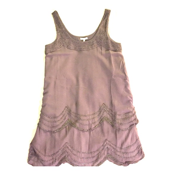 Grey Sequin Cocktail Dress - Picture 3 of 6