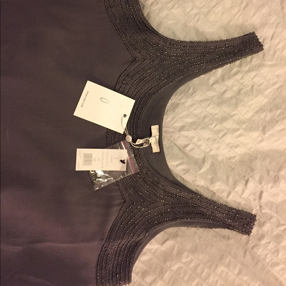 Grey Sequin Cocktail Dress - Picture 4 of 6