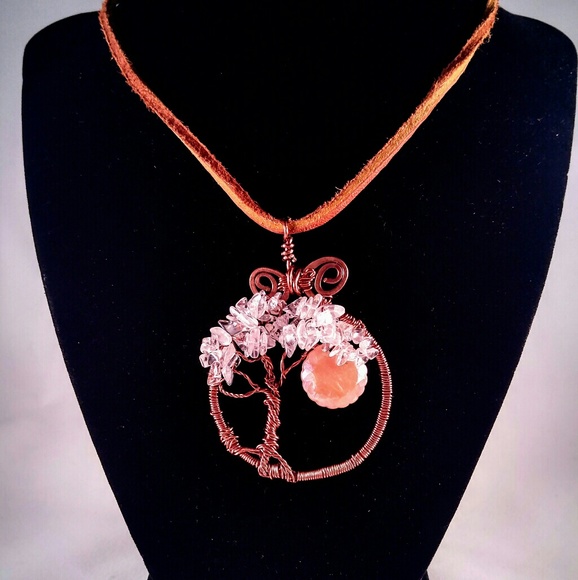 Copper Tree Pendant - Picture 2 of 2