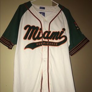 Vintage Miami Hurricane baseball jersey