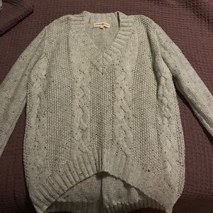 Cable knit sweater, size small