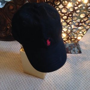 Black Red Logo Polo Ralph Lauren Baseball Cap