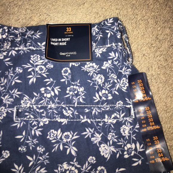 Gap blue floral shorts SZ 33 - Picture 4 of 4