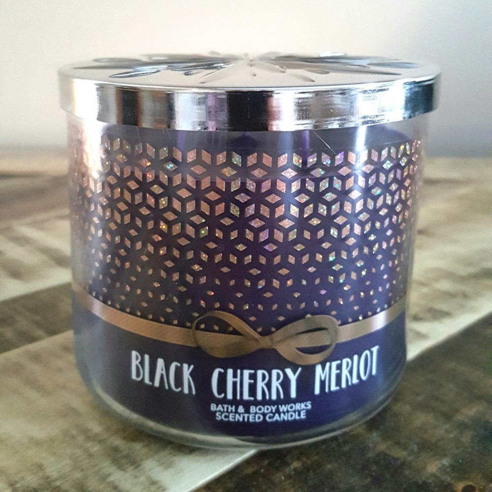 Bath &Body Works Black Cherry Merlot 3 Wick