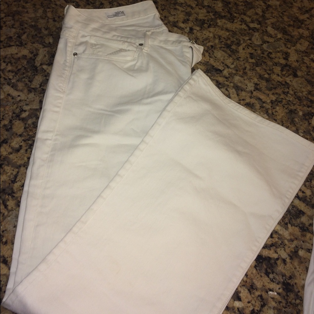 Gap white boot cut jeans