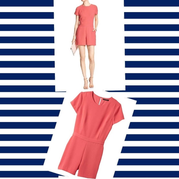 Banana Republic Short Sleeved Tailored Romper - Picture 5 of 5
