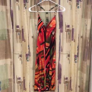 New Made in the USA colorful beaded Tank Dress