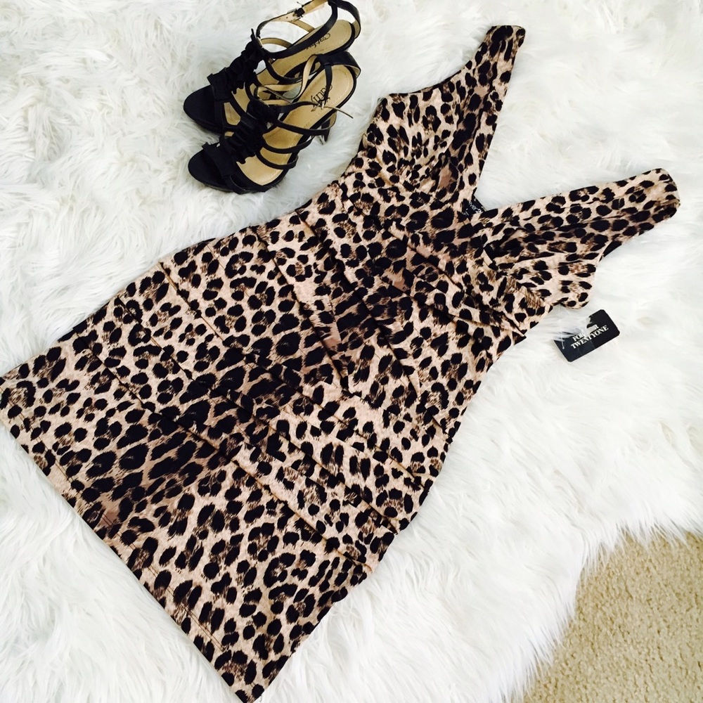 Animal print dress 👗