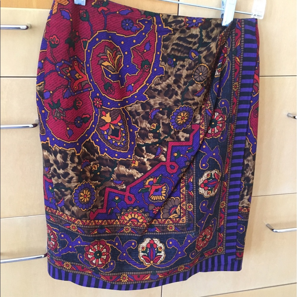 Emanuel Ungaro  wool blend skirt