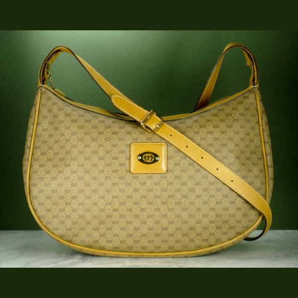 Gucci Leather and Canvas Crossbody Bag - Picture 2 of 4