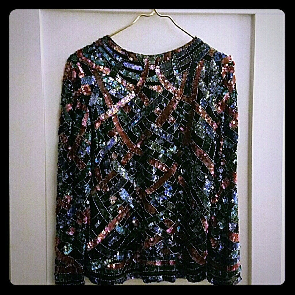 SALE! Vintage Sequined & Beaded Beauty!