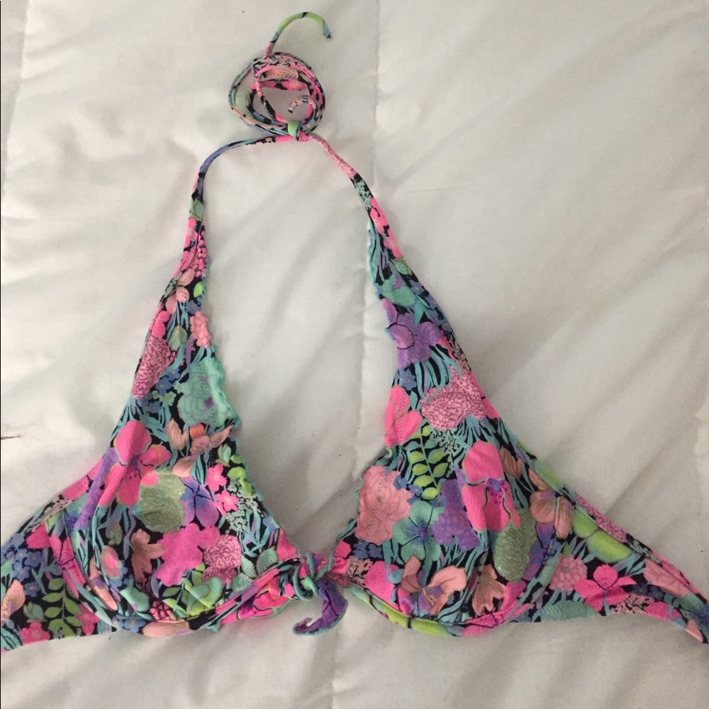 VICTORIA SECRET FLORAL BIKINI TOP