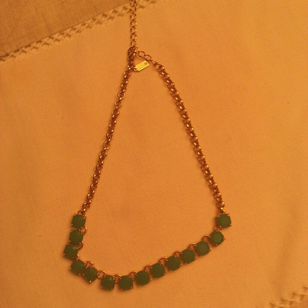 ♠️Gold Kate Spade Kelly Green Necklace♠️