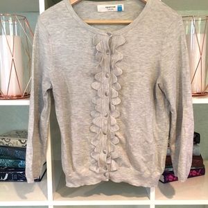 Anthropologie Shoreline Scallop Cardigan NWOT