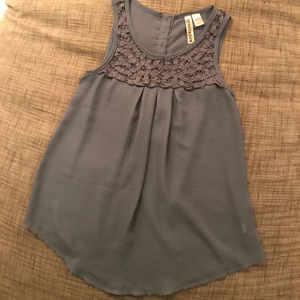 Semi sheer tank top