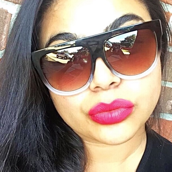 Salt n Peppah" Shadow Oversized Flat Top Aviators - Picture 3 of 4