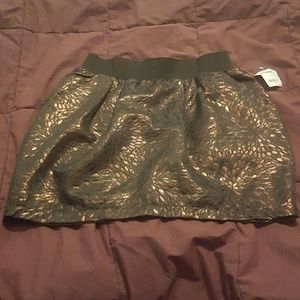 Rose gold metallic Charlotte Russe skirt