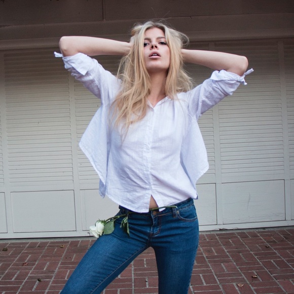 NEW! ☀️ this is happiness ☀️ linen shirt - Picture 2 of 5