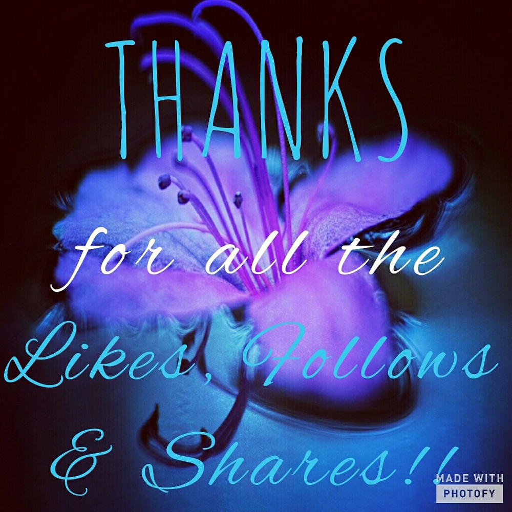 THANKS TO EVERYONE WHO LIKES & SHARES MY CLOSET!!