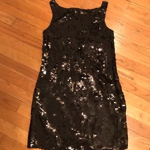Banana Republic Black Sequin Dress - size 4P