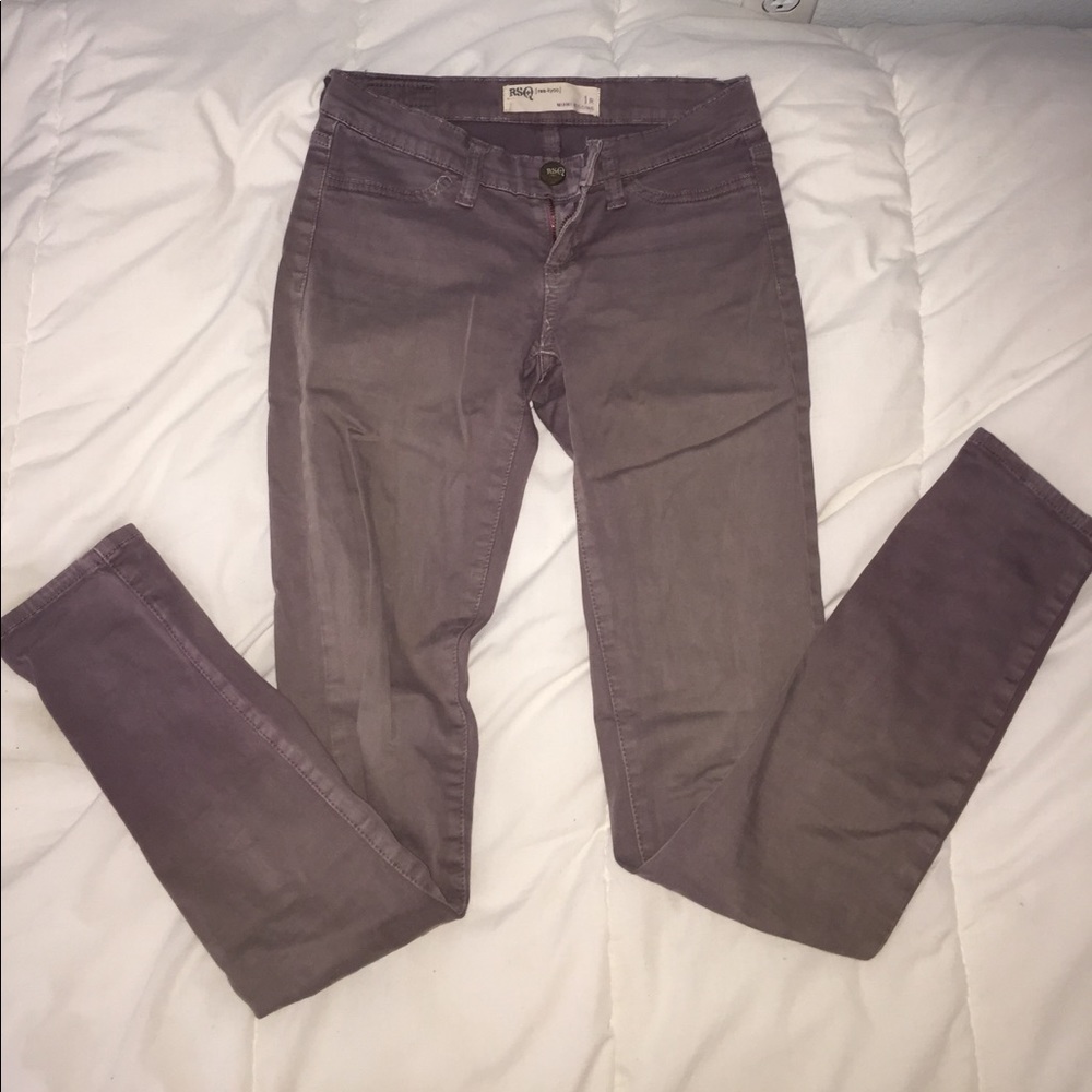PURPLE GREY RSQ JEGGINGS