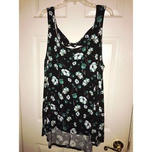Floral Hi-Lo Babydoll Tank