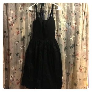 Pinup Girl Clothing Jenny Dress - Black Sateen