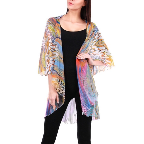 Blue Digital Animal Print Vest - Picture 2 of 2