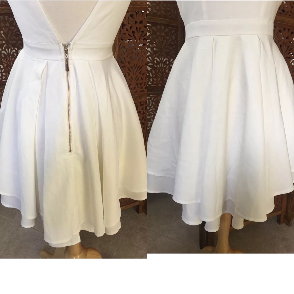 Lulus ivory skater flair cutout dress - Picture 5 of 6