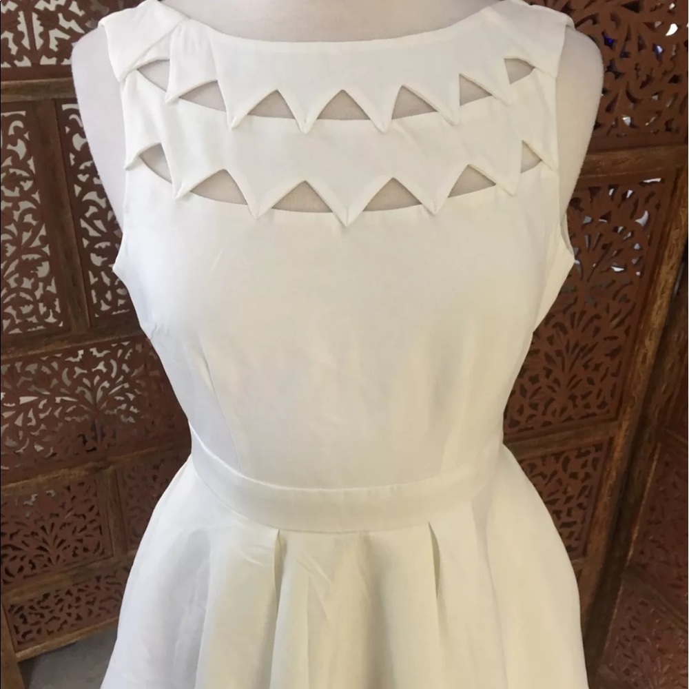 Lulus ivory skater flair cutout dress - Picture 6 of 6