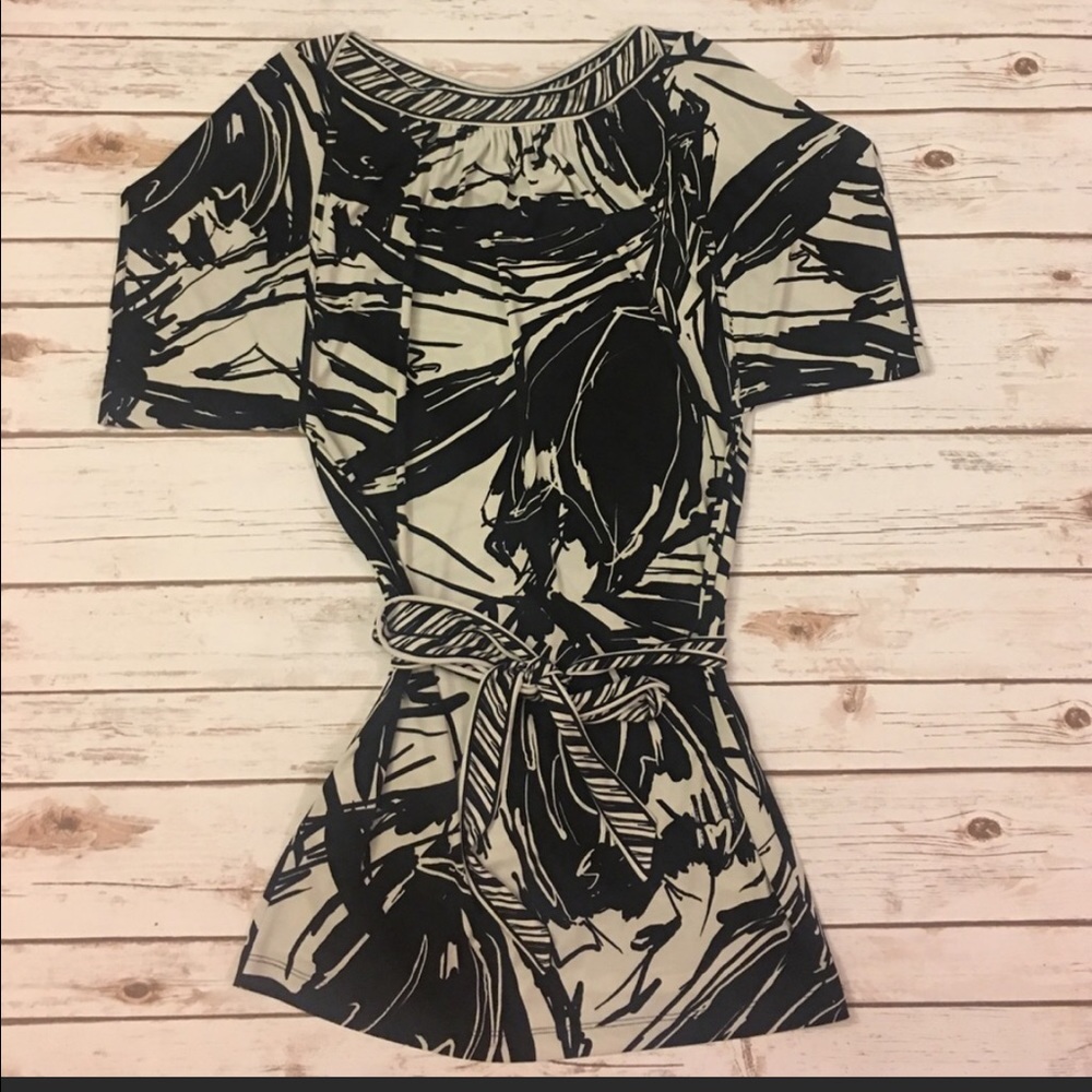 BCBG Black & White Dress