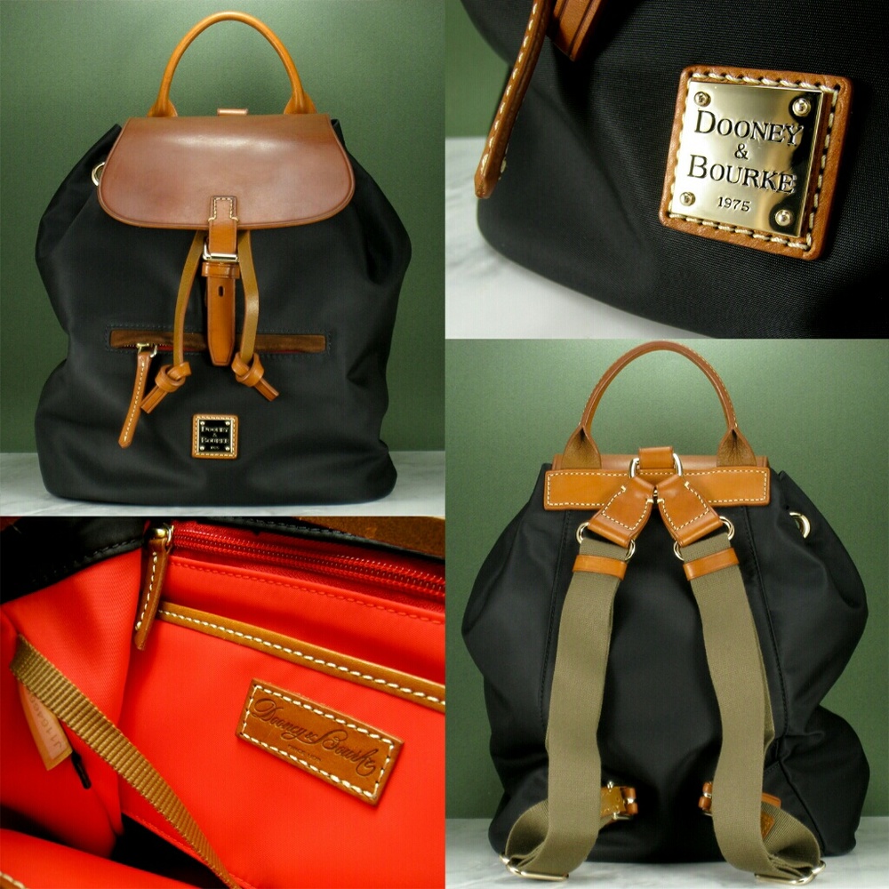 Dooney & Bourke Backpack with Saddle Leather Top