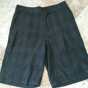 O'Neil ~ Black & Navy plaid, Men's shorts