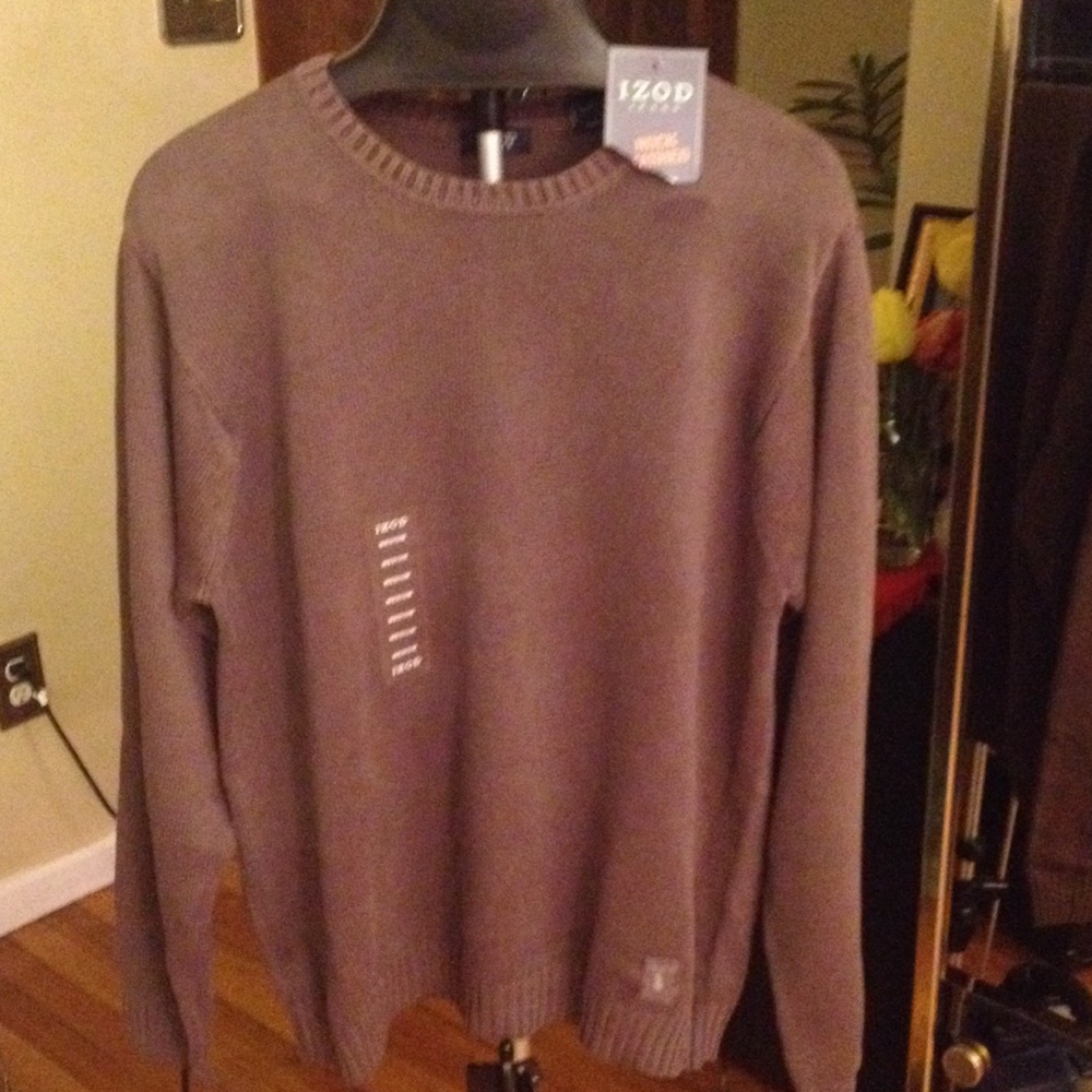 🎉SALE🎉NWT IZOD Jeans soft olive gray sweater - Picture 4 of 7