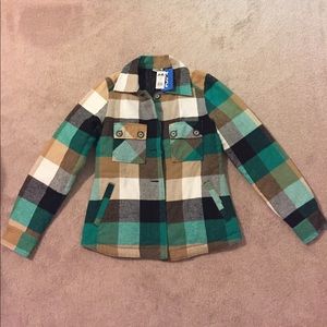 🔴HOLD // NWT KAVU plaid jacket