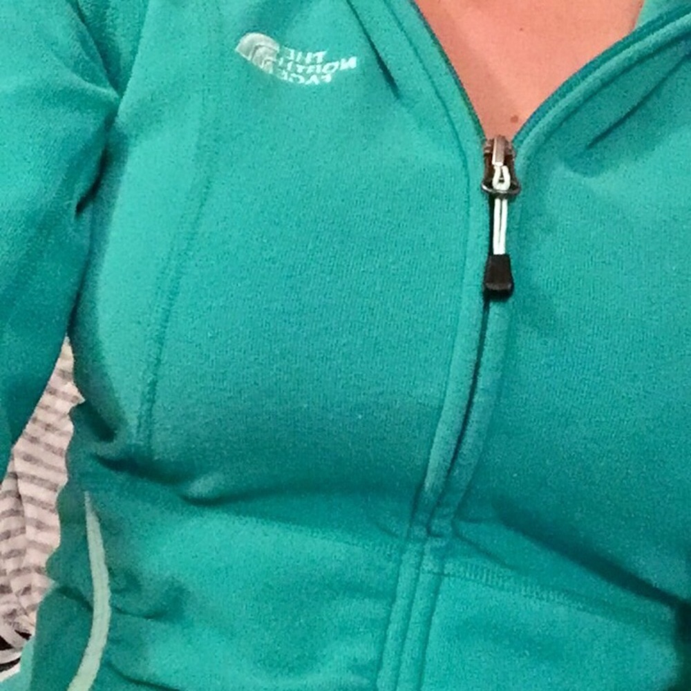 North face x-small fleece hoodie zip-up