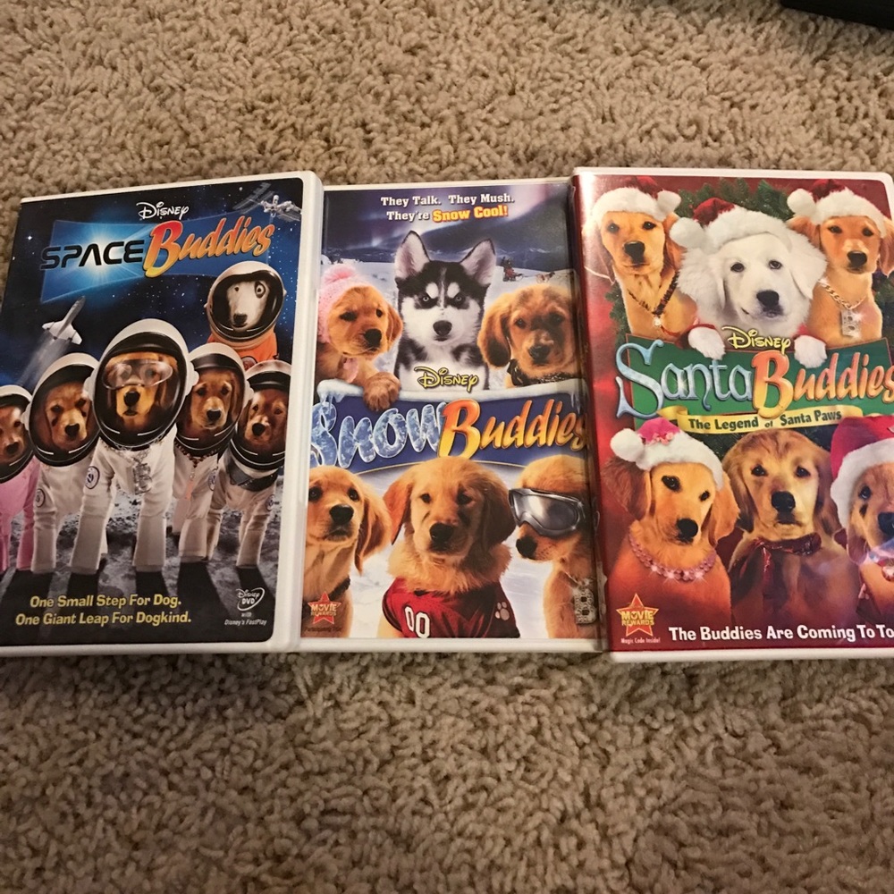 3 Disney "Buddies" DVDs