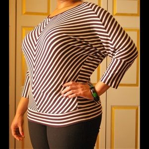 Classic Black and White Blouse