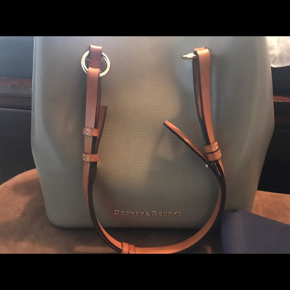 Authentic Dooney & Bourke taupe handbag