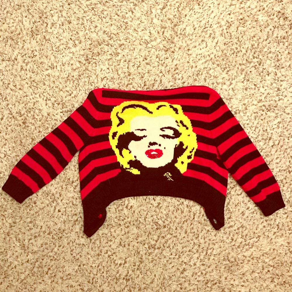 🎉RARE🎉 Betsey Johnson Marilyn Monroe Sweater
