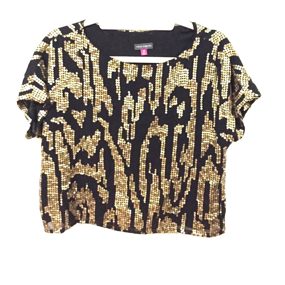 Vince Camuto Sequin Top
