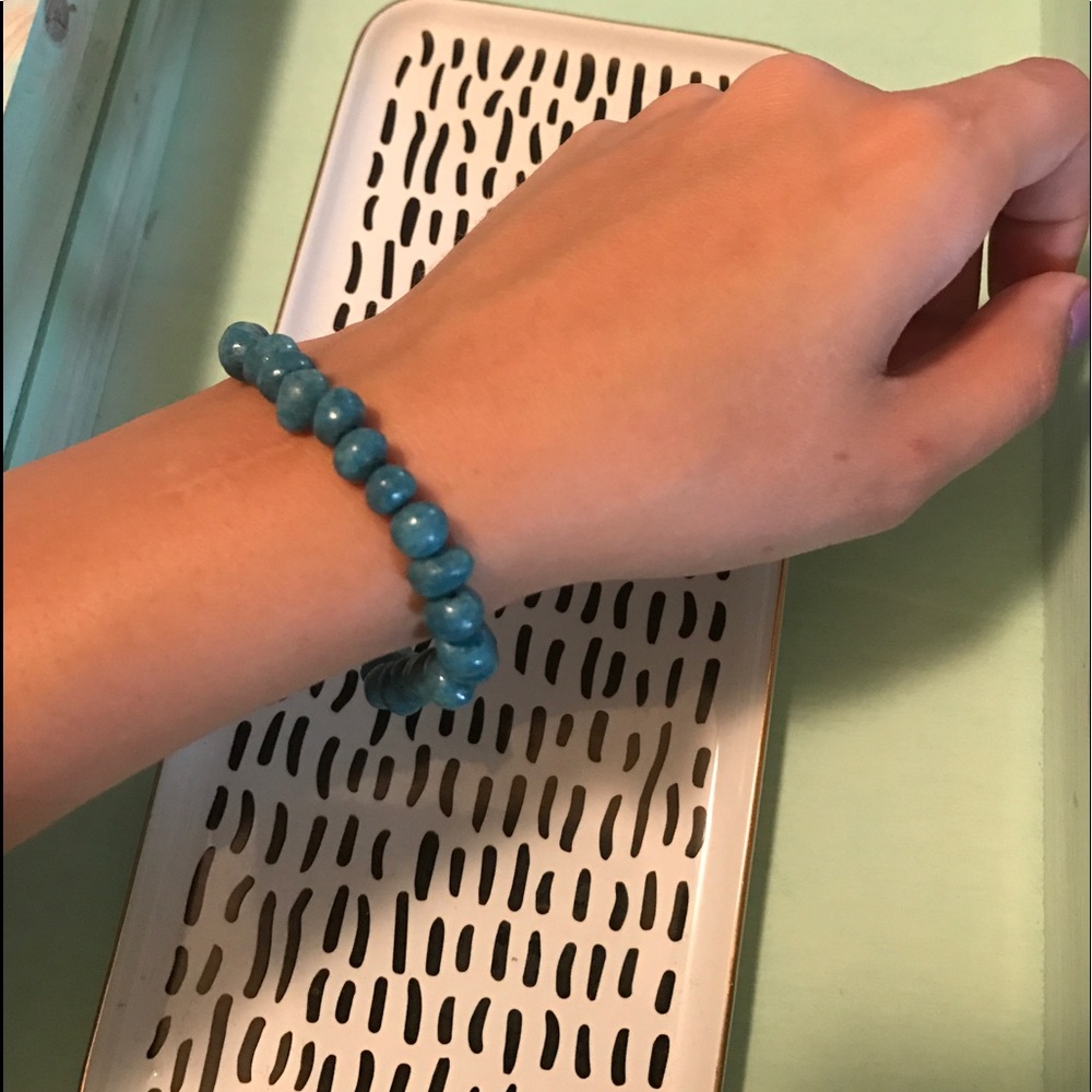 Turquoise beaded bracelet
