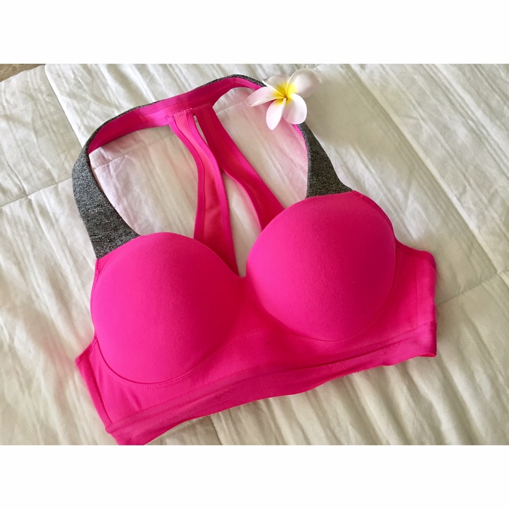 VSX Sexy Sport Padded Sports Bra, Hot Pink