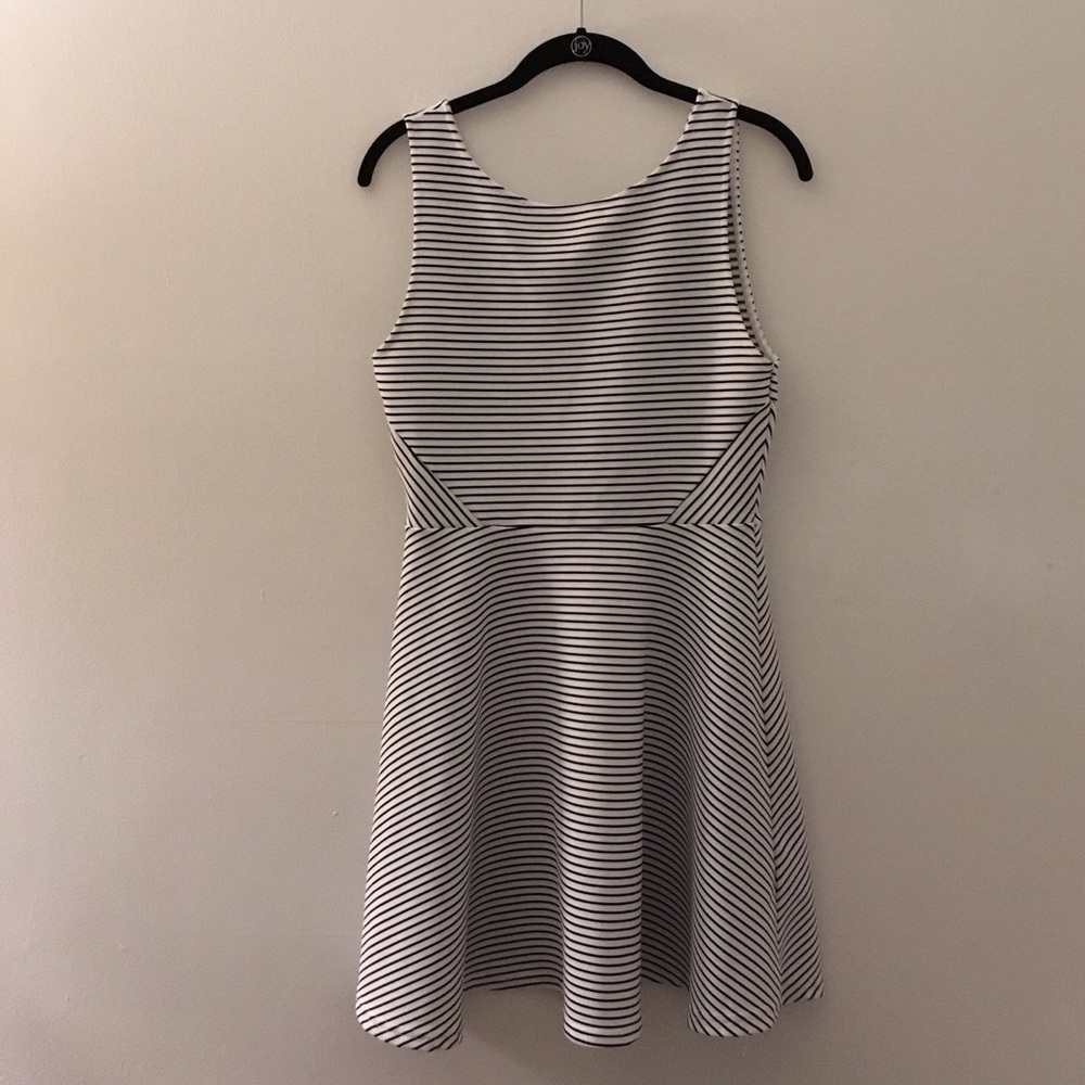 Striped skater dress