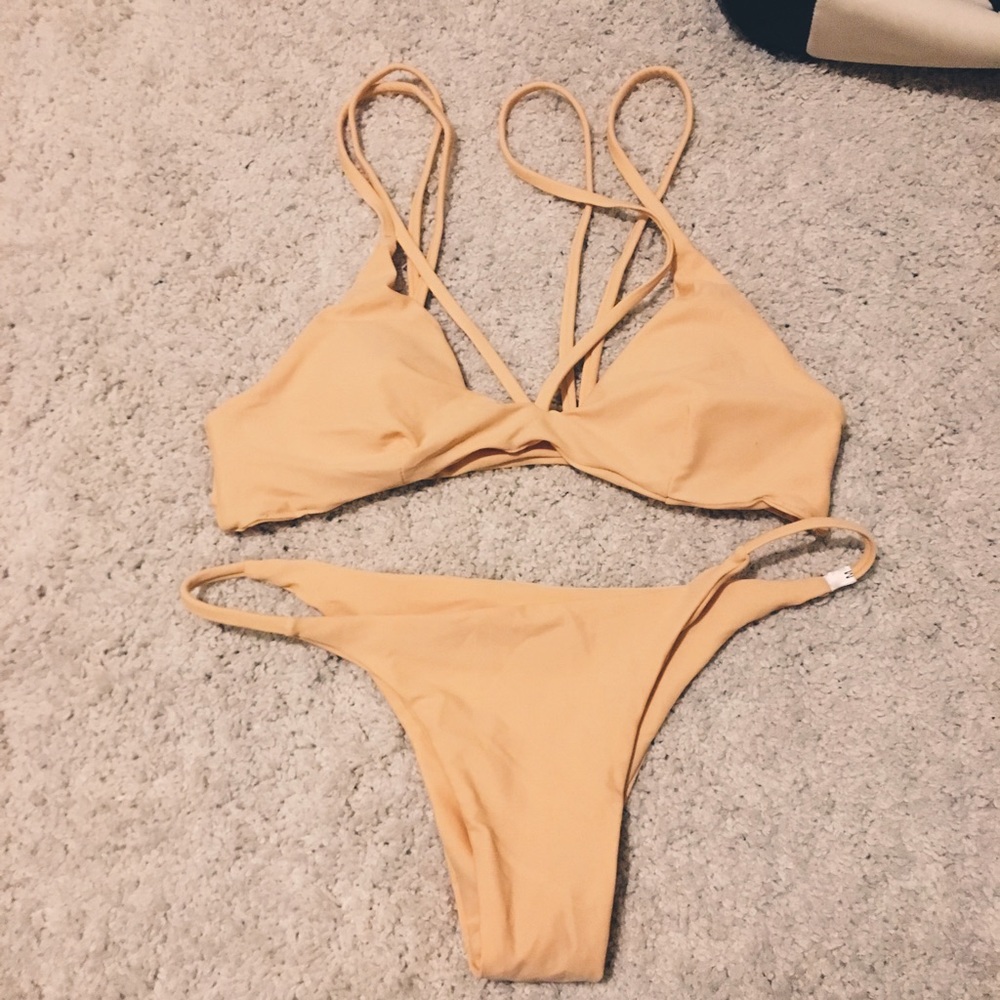 On hold. NEVER BEEN WORN Zaful Tan Bikini