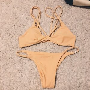 On hold. NEVER BEEN WORN Zaful Tan Bikini