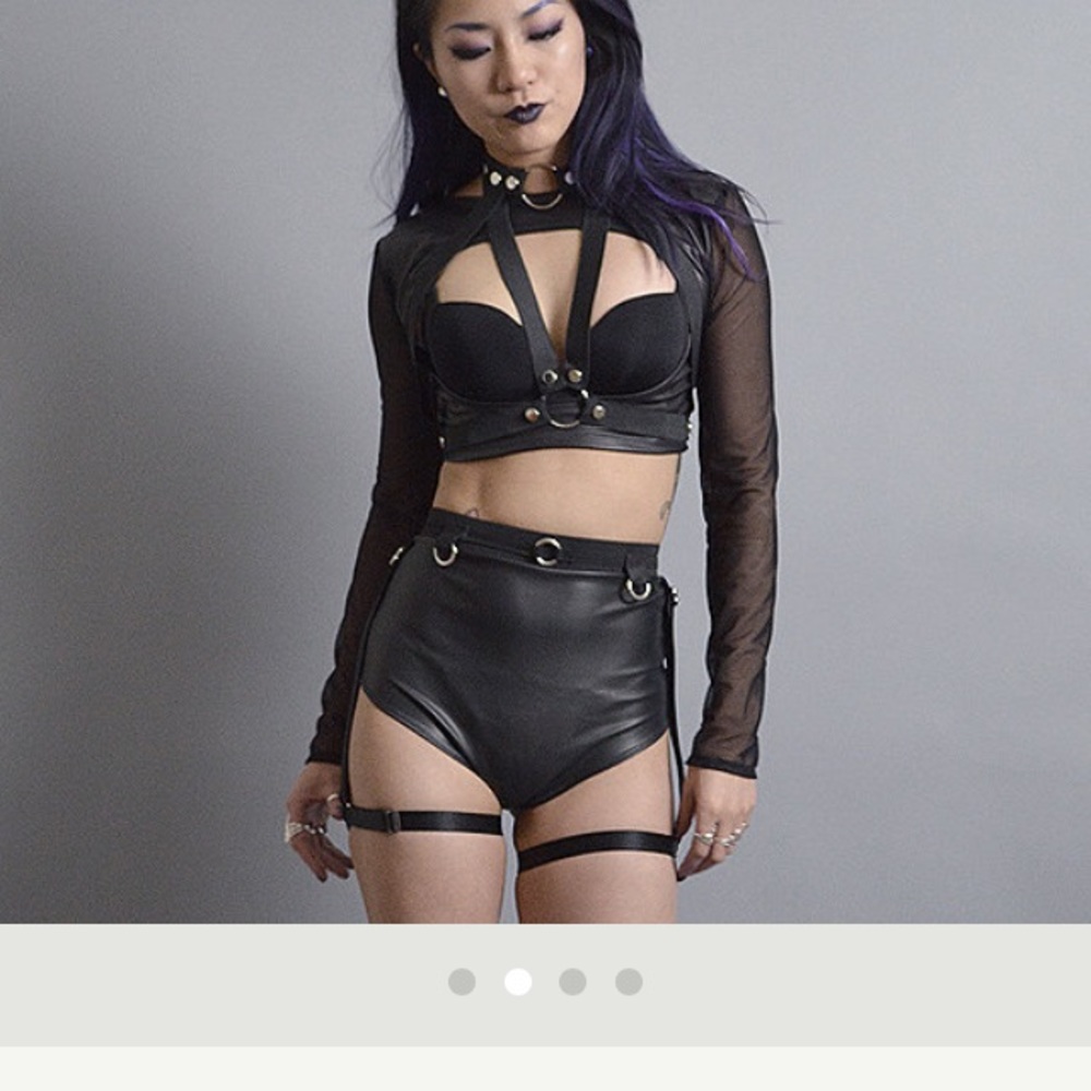 Melanoir from Etsy, open bust top