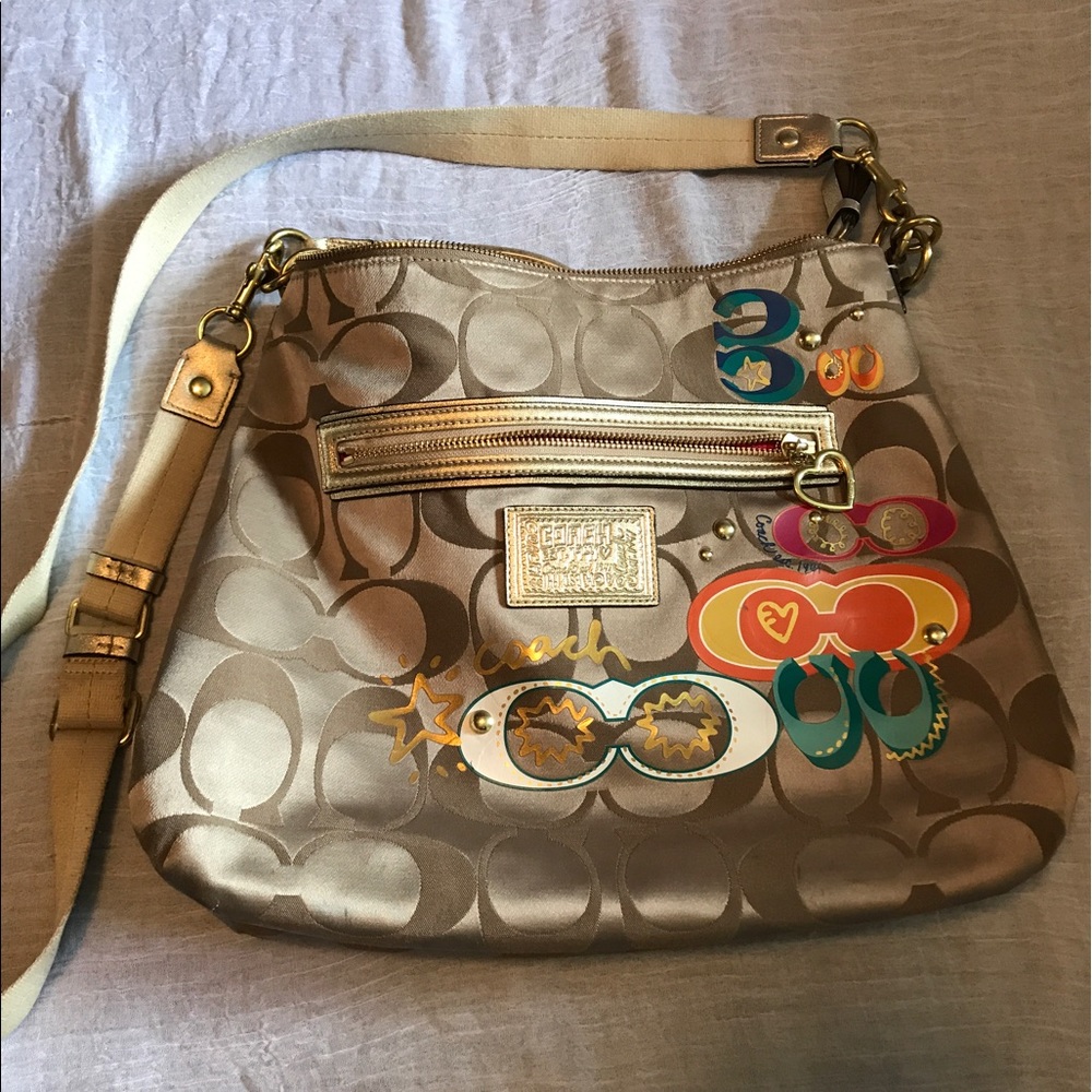 Authentic coach poppy crossbody