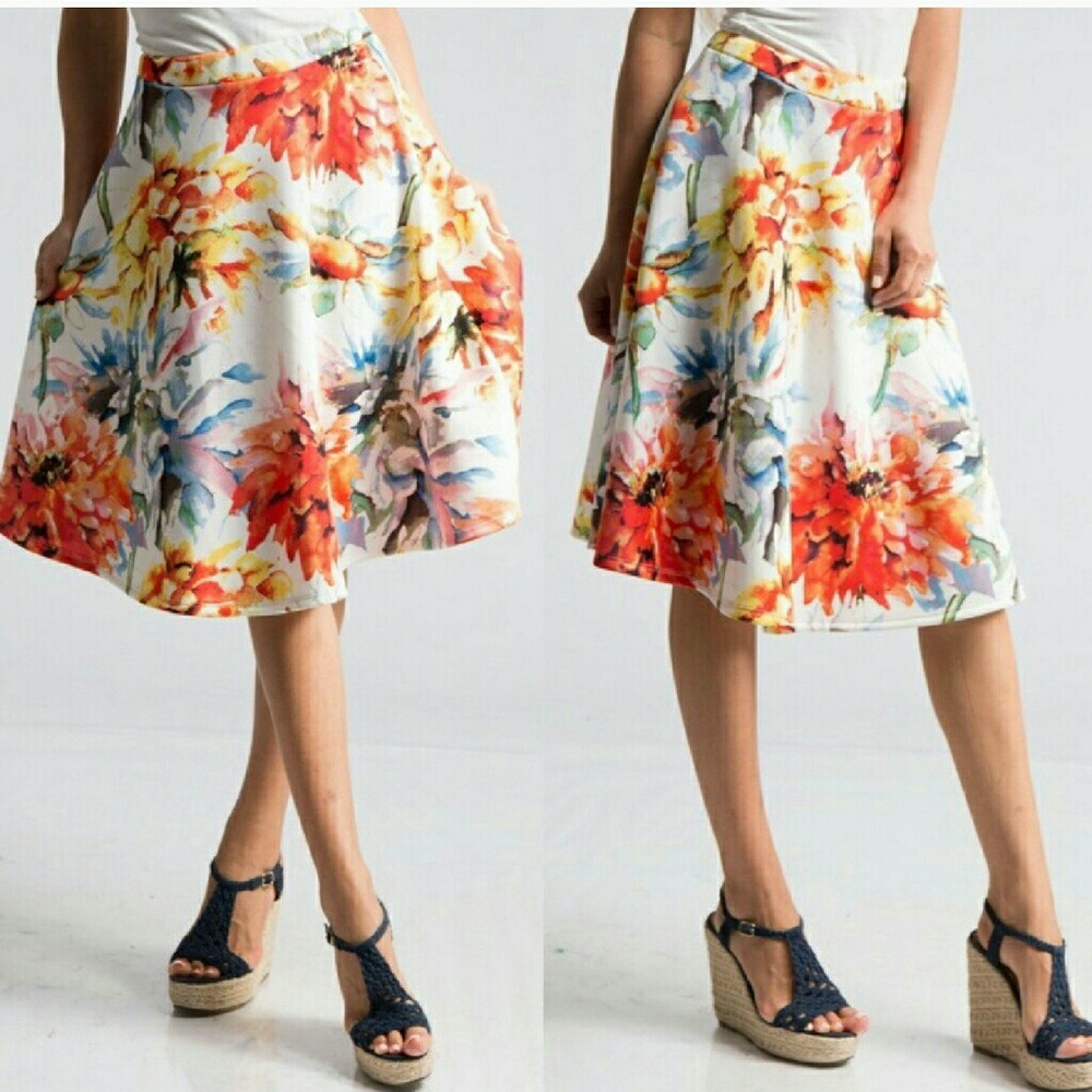 🆕Spring Flower Midi Skirt
